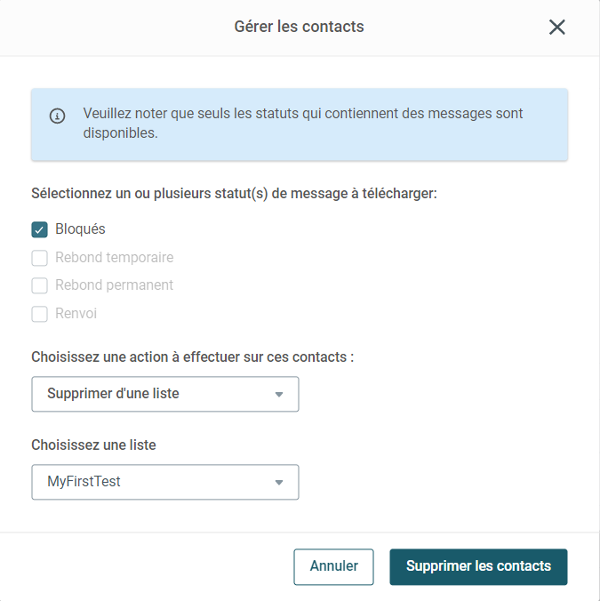 How can I maintain a list of responsive contacts FR 2.PNG