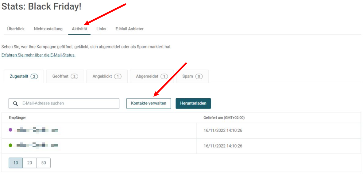 How can I maintain a list of responsive contacts DE 3.PNG