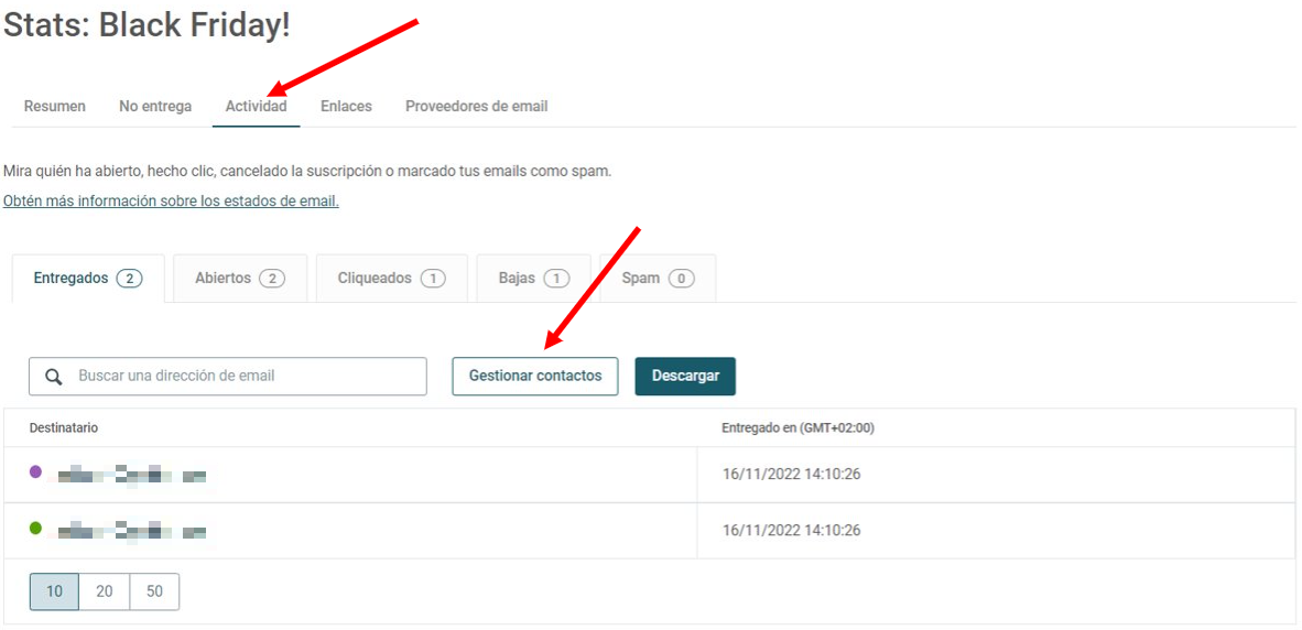 How can I maintain a list of responsive contacts ES 3.PNG